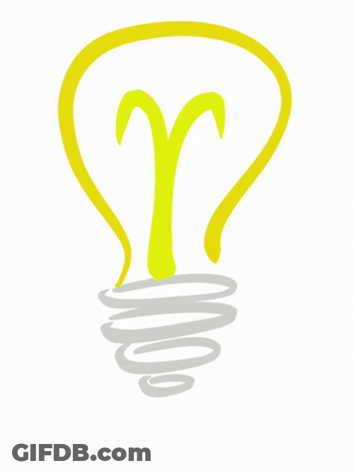 Color Changing Doodle Light Bulb Idea GIF