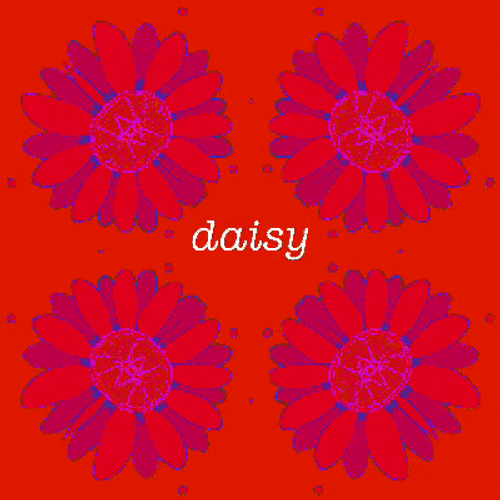 Color Changing Flickering Daisy GIF