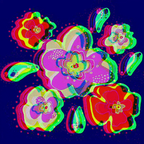 Color Changing Flickering Vector Art GIF