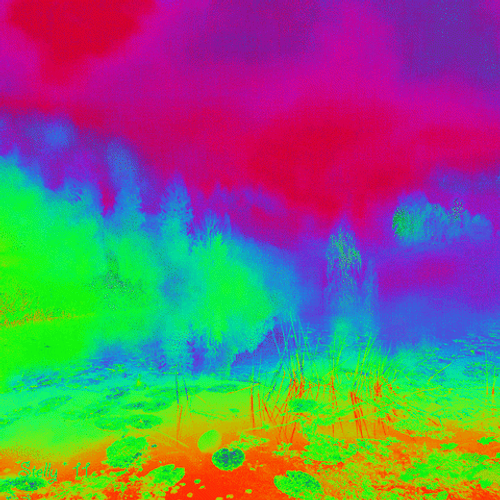 Color Changing Glimmering Rainbow Whirl GIF