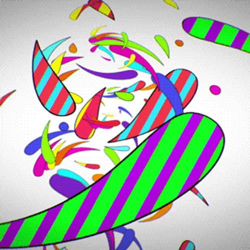 Color Changing Trippy Motion Design GIF