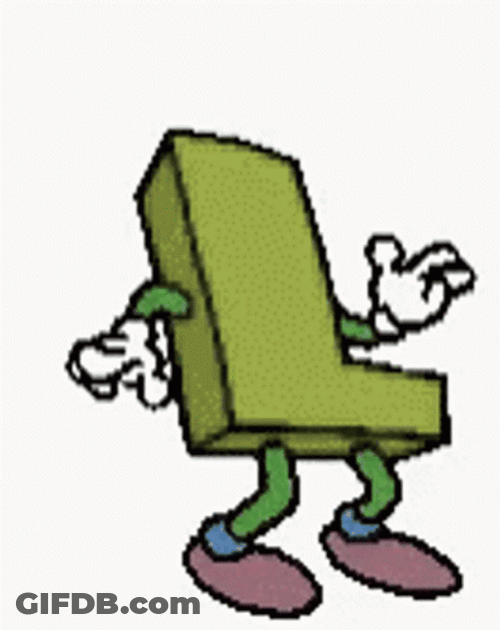 Color Green Letter L GIF