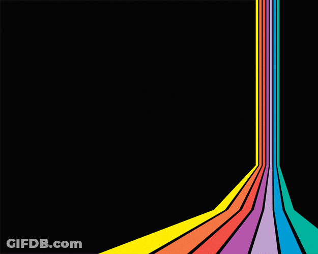 Color Pastel Rainbow Lines GIF