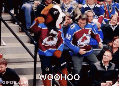 Colorado Avalanche Mascot Dancing GIF