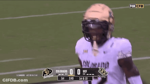 Colorado Vs UCF Football Game On Fox CBS GIF
