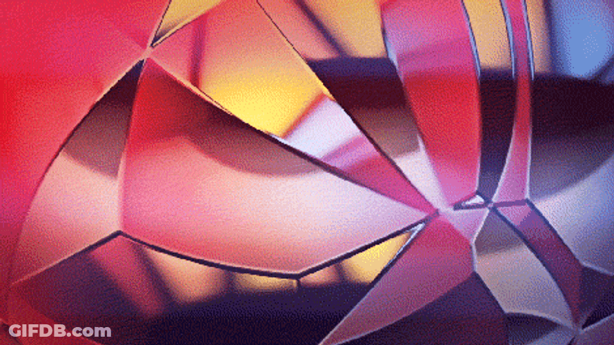 Colored Glass Reflection Loop GIF