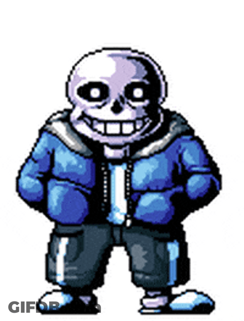 Colored Sans Default Pose Undertale GIF