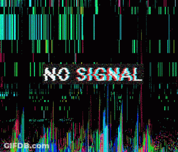 Colored Static Glitch No Signal GIF