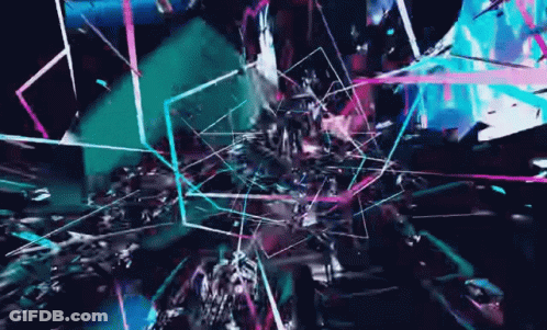 Colorful Abstract Background With Lines And Triangles GIF