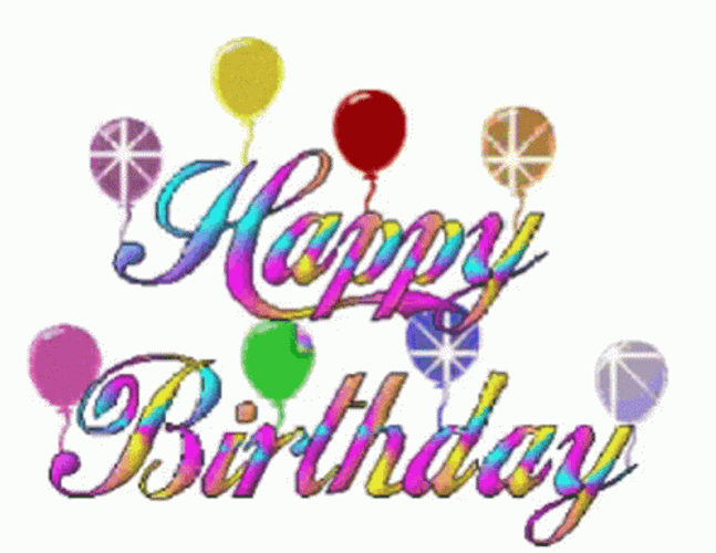 Colorful Animated Happy Birthday GIF