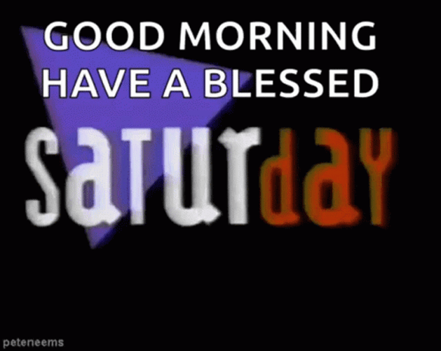 Colorful Art Saturday Blessings GIF