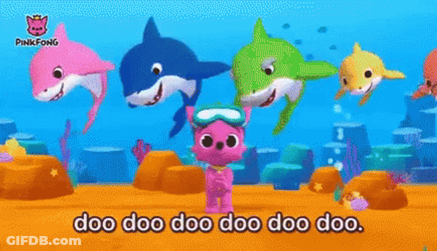 Colorful Baby Shark GIF