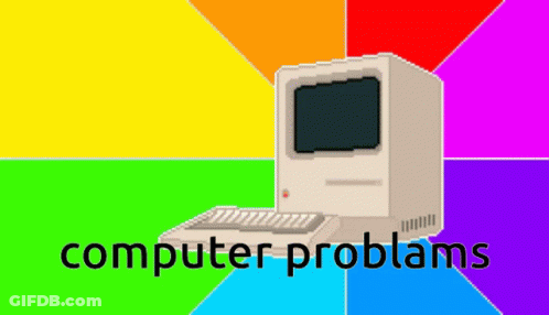 Colorful Background Computer Problems GIF