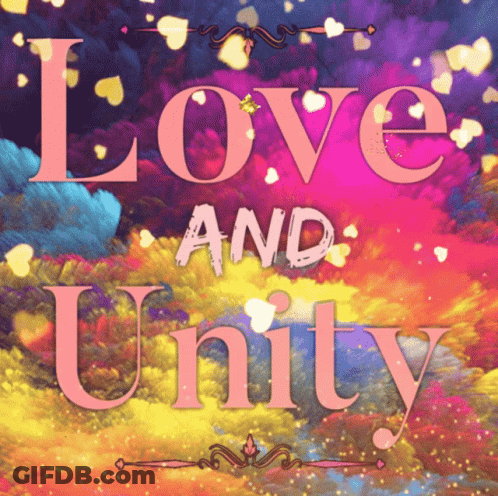 Colorful Background With Love And Unity GIF