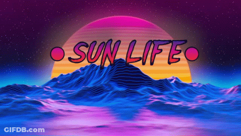 Colorful Background With Sun Life GIF