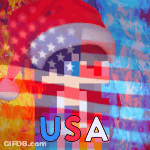 Colorful Background With USA GIF