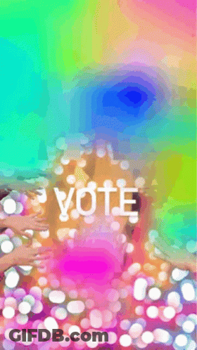 Colorful Background With Vote GIF