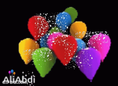 Colorful Balloons Aliabdi GIF
