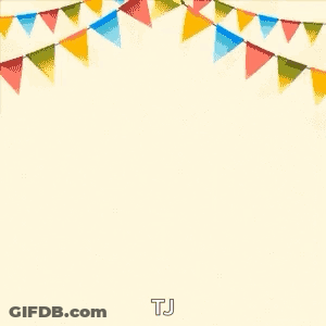 Colorful Balloons Flying With Flags GIF