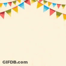 Colorful Balloons Hanging From Flags GIF