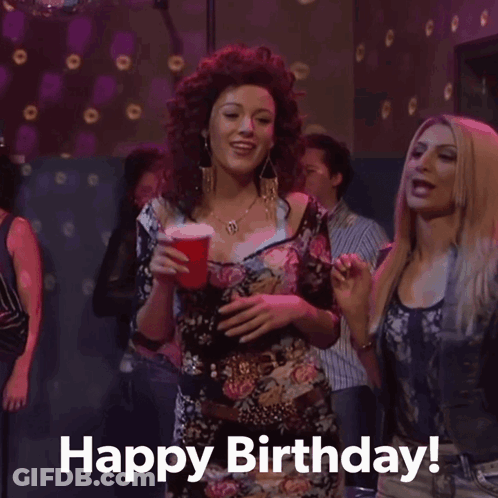 Colorful Balloons Happy Birthday GIF