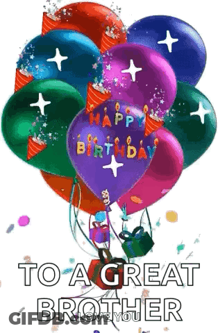 Colorful Balloons Saying I Love You GIF