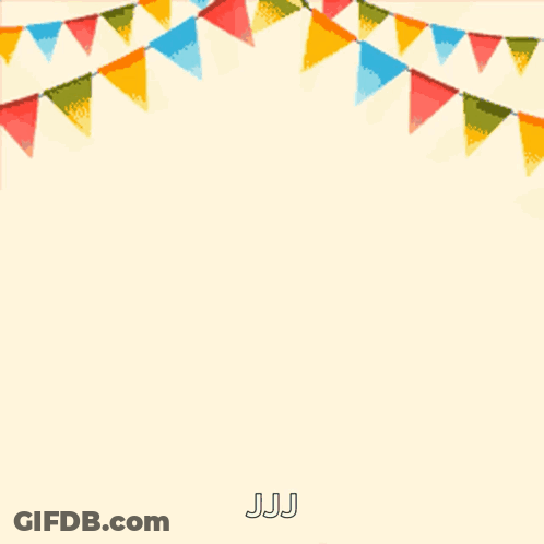 Colorful Balloons With Letters JJ GIF
