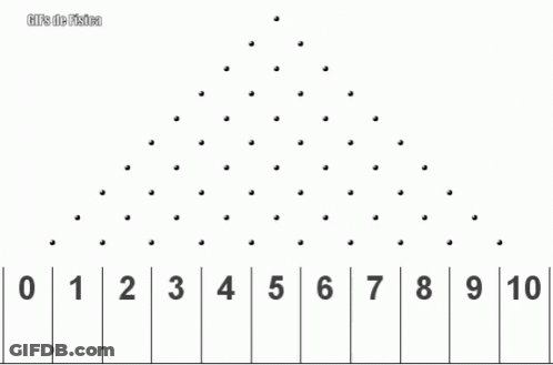 Colorful Balls Falling From Red Bar With Numbers 1-10 GIF