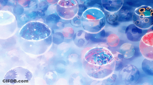 Colorful Balls Floating GIF