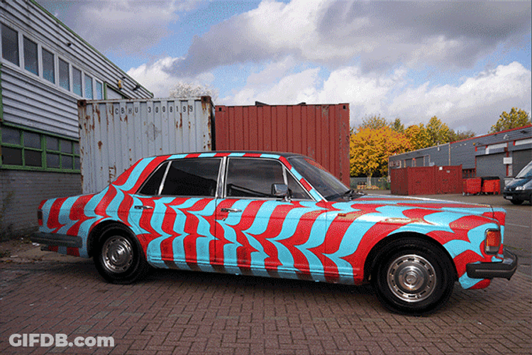 Colorful Bentley Car GIF