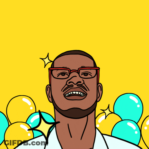 Colorful Birthday Celebration Animation GIF
