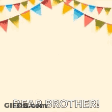 Colorful Birthday Greeting For Brother Alex GIF