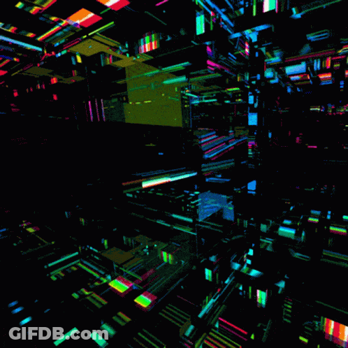 Colorful Block Maze GIF