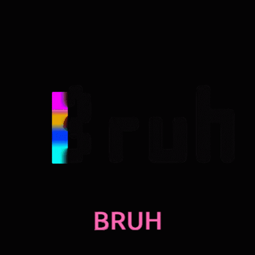 Colorful Bruh Animation GIF