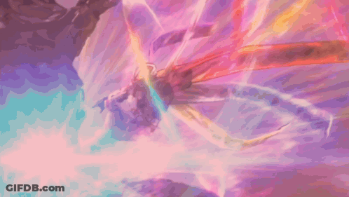 Colorful Butterfly Painting Purple Background GIF