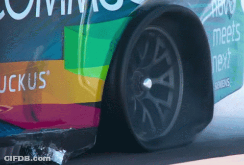 Colorful Car Saying Jckus GIF