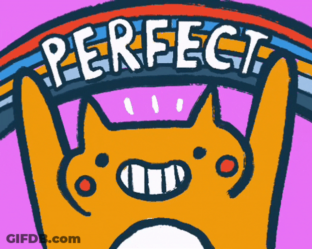 Colorful Cat Perfection GIF