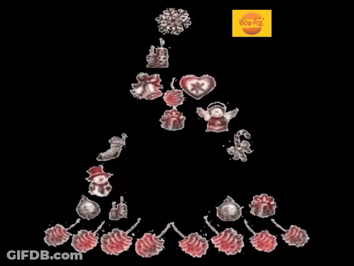 Colorful Christmas Tree Merry Christmas GIF