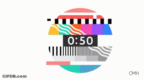 Colorful Circle Clock Saying 0 49 GIF
