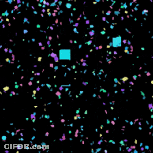 Colorful Confetti Celebration GIF