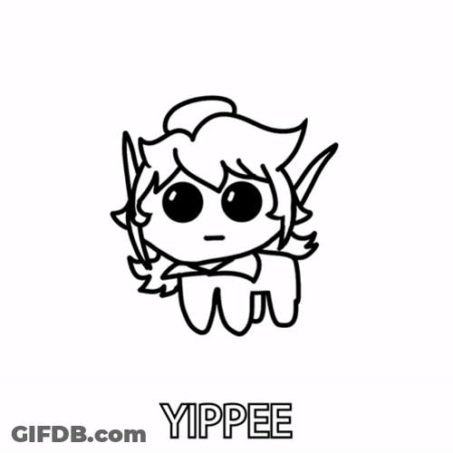 Colorful Confetti Yippee Creature GIF