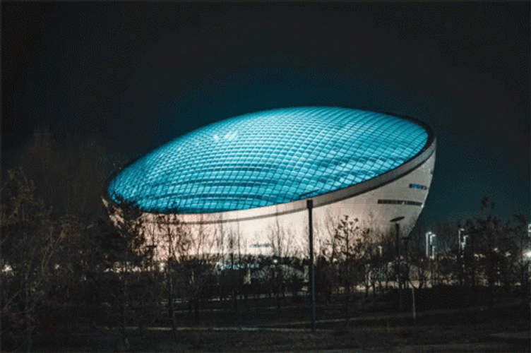 Colorful Dome Architecture GIF