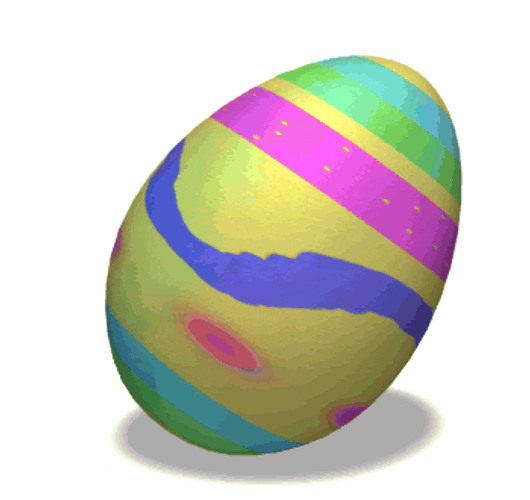 Colorful Easter Egg Roll GIF