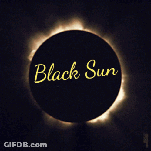 Colorful Eclipse With Blackk & Swan GIF