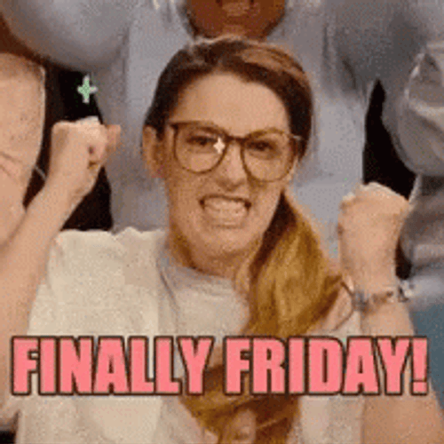 Colorful Finally Friday GIF