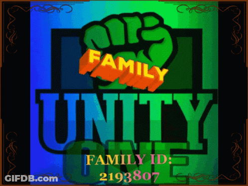 Colorful Fist Poster Family Unity GIF
