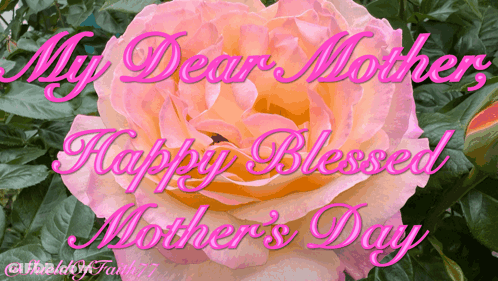 Colorful Floral Happy Birthday Mama Card GIF