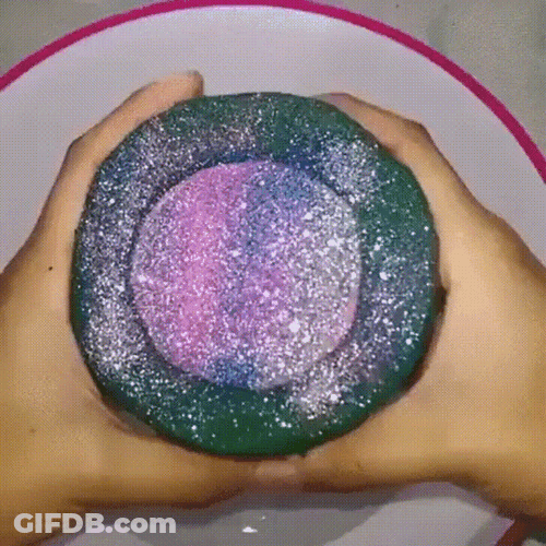 Colorful Glitter  Dust Overflow GIF