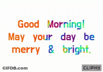 Colorful Good Morning Greeting Card GIF