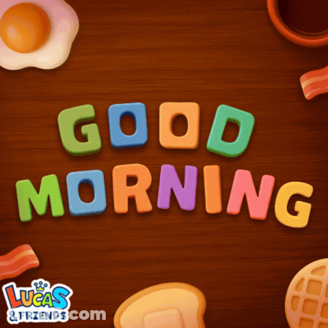 Colorful Good Morning Sign GIF